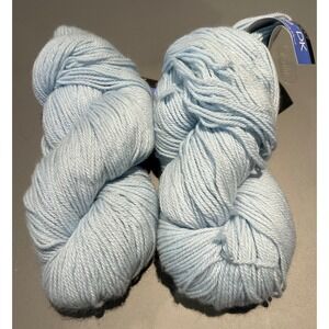 Berroco‎ Vintage DK Yarn Color 2113 Light Blue Wool Blend 2 Skeins Lot 1101